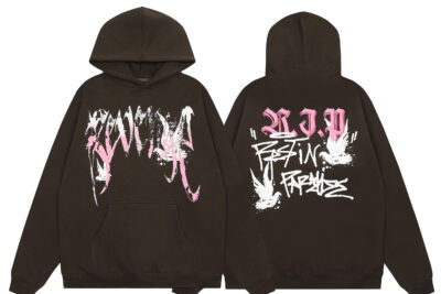 Travis Scott Revenge Hoodie Brown