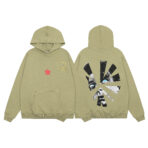 Travis Scott Astroworld Shattered Face Olive Hoodie