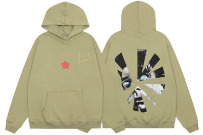 Travis Scott Astroworld Shattered Face Olive Hoodie