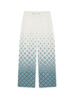 CASABLANCA Gradient Monogram Linen Trousers