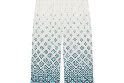 CASABLANCA Gradient Monogram Linen Trousers
