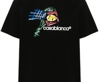 Casablanca Croquis De Tennis logo-print T-shirt