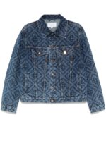 Casablanca Laser Monogram denim jacket navy blue