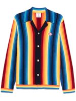 Casablanca gradient towelling cardigan oxford blue