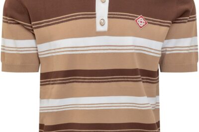 Casablanca Striped Chicano Polo Shirt