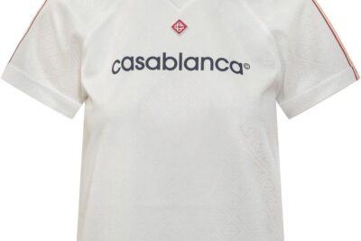 Casablanca logo-print polo top
