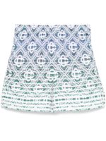 Casablanca Monogram-gradient Towelling Shorts In Neutrals