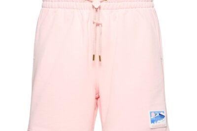 CASABLANCA Greek Temple patch sweat shorts