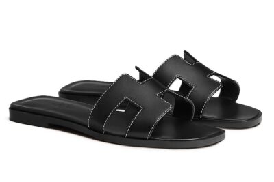 Hermes Sandal Oran Black