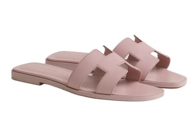 Hermes Sandal Oran Rose Cancan