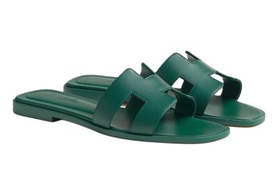 Hermes Sandal Oran Vert Viride