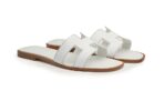 Hermes Sandal Oran White