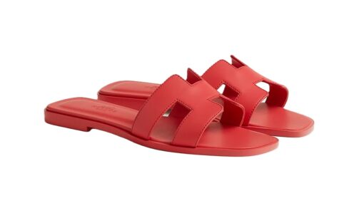 Hermes Sandal Oran Rose Vermillon