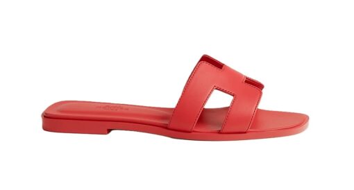 Hermes Sandal Oran Rose Vermillon - Image 3