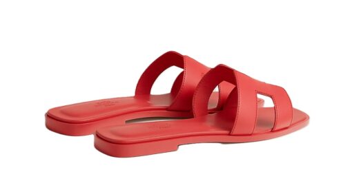 Hermes Sandal Oran Rose Vermillon - Image 2