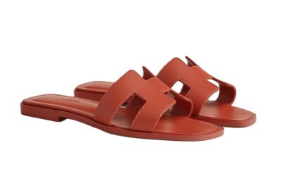 Hermes Sandal Oran Rouge De Turin