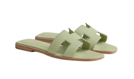 Hermes Sandal Oran Vert De Mer