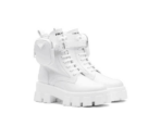 Brushed Rois leather and nylon Monolith boots White - Image 4