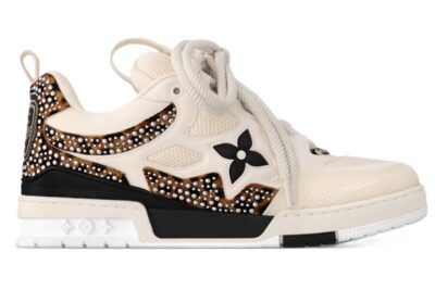 LV Skate Sneaker Cream White Tacks