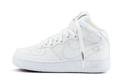 LV x Nike Air Force 1 Mid White