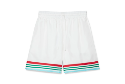 Casa Way World Series Silk Shorts White