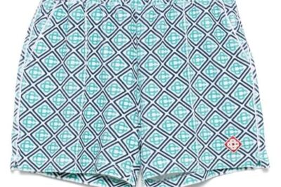 Casablanca Blue Monogram Towelling Shorts