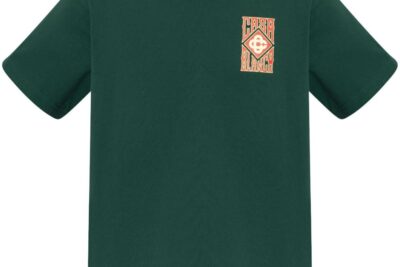 CASABLANCA logo-print T-shirt Racing green