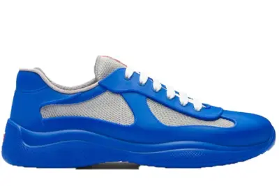 Prada America's Cup sneaker Saffierblauw