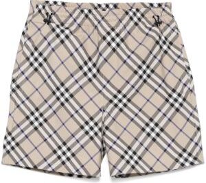 Burberry Check Archival Beige Shorts
