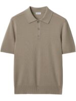 Burberry B Crest-embroidered polo shirt light brown