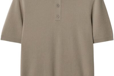 Burberry B Crest-embroidered polo shirt light brown