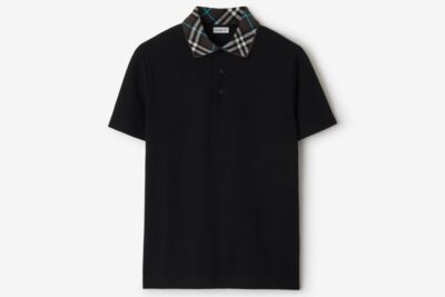 Burberry Cotton Polo Shirt Black