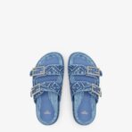Fendi Feel Slide in blue denim - Image 3