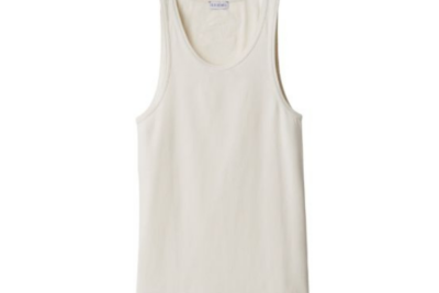 Burberry Equestrian Knight ribbed vest top grey