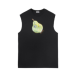 Burberry pear-print cotton tank top black