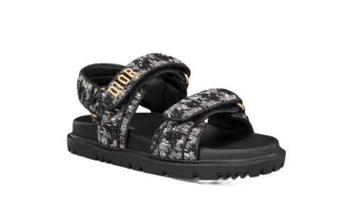 Dior Dioract Sandal Black Gray