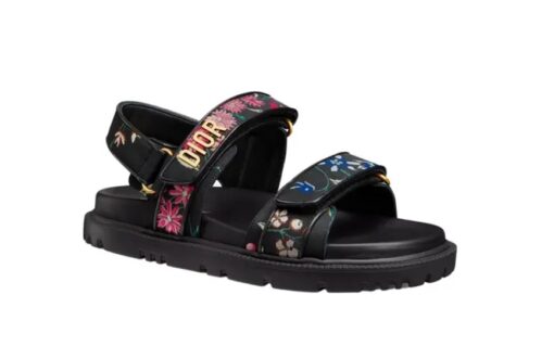 Dior Dioract Sandal Black Multicolor