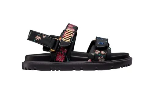 Dior Dioract Sandal Black Multicolor - Image 3