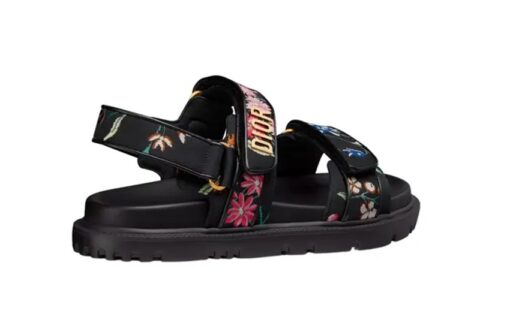 Dior Dioract Sandal Black Multicolor - Image 2