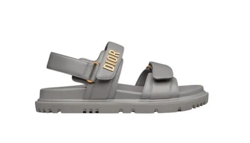 Dior Dioract Sandal Gray Metal - Image 3