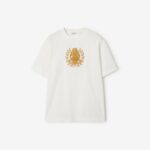 Burberry B Crest Cotton T-shirt Chalk