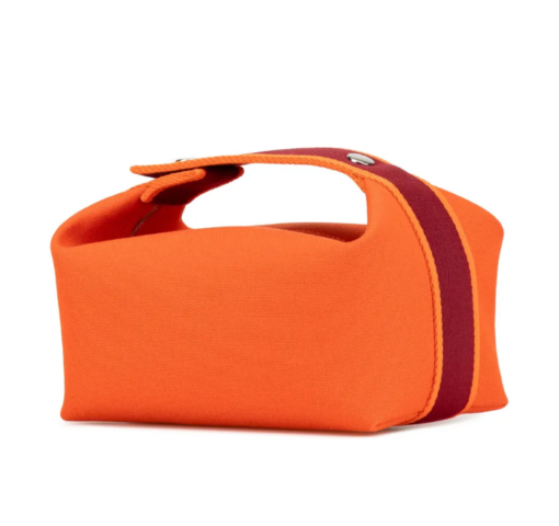 Hermès Pre-Owned 21st Century Small Toile Bride A Brac vanity bag Orange - Image 2