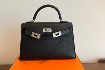 Hermès Mini Kelly 20 Black Epsom PHW