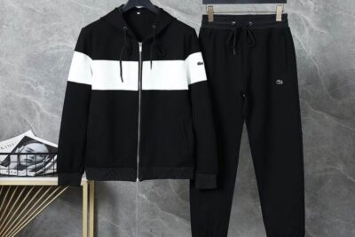 Lacoste Tracksuits Black & White