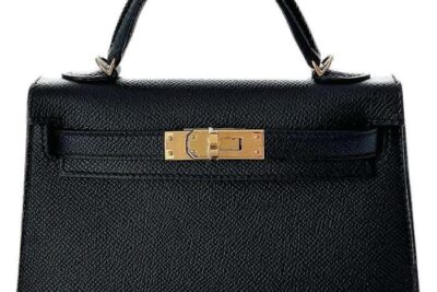 Hermès Mini Kelly II Sellier In Black Epsom Leather With Gold Hardware