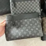 LV Pochette Voyage Souple Monogram Eclipse Soft Green