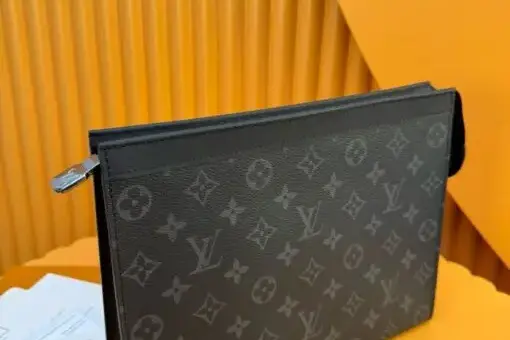 LV Pochette Voyage Monogram Eclipse Black