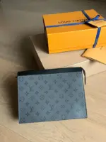 LV Pochette Voyage Monogram Eclipse Green