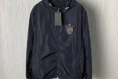 Fendi Blouson Tech Fabric Blue Jacket