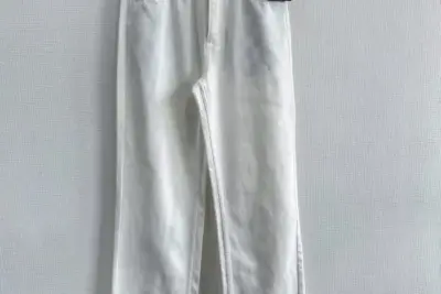 LV Loose Baggy Hip-Hop Jeans White